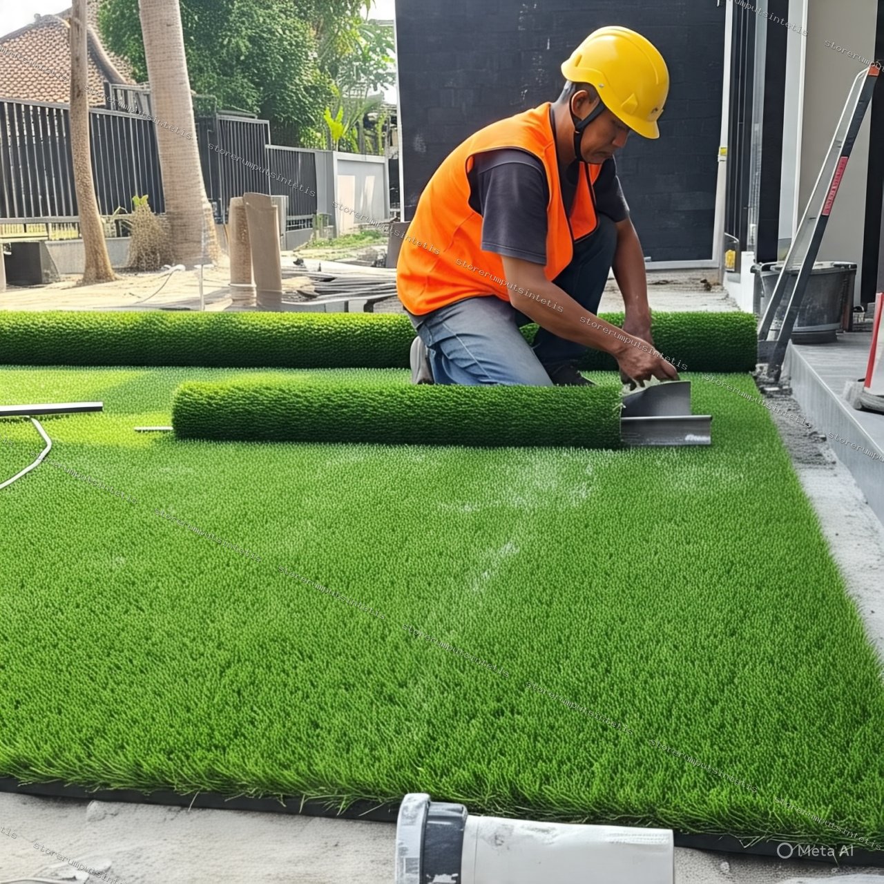 Jasa Pasang Rumput Sintetis
